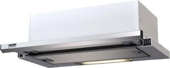 Вытяжка кухонная встраиваемая телескопическая Krona / Крона Kamilla slim 600 inox 2М металл белый 2 режима #1