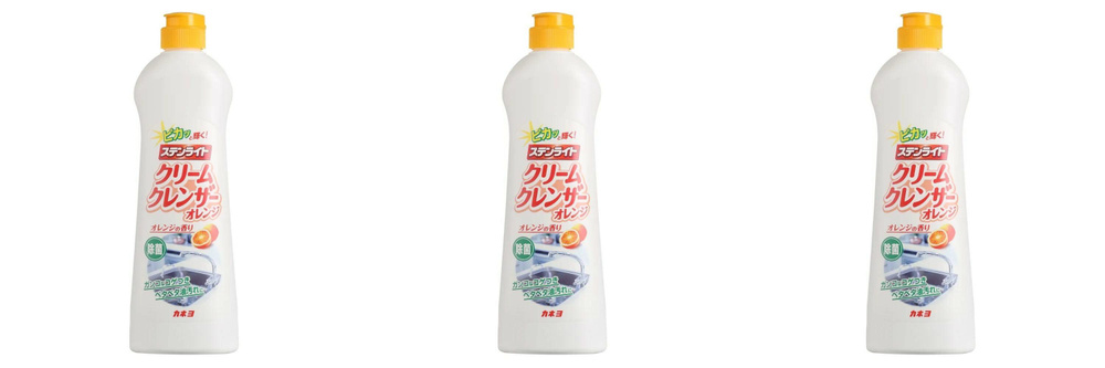 Kaneyo Кремообразное чистящее средство для кухни, апельсиновая свежесть, 400 г, 3 шт  #1