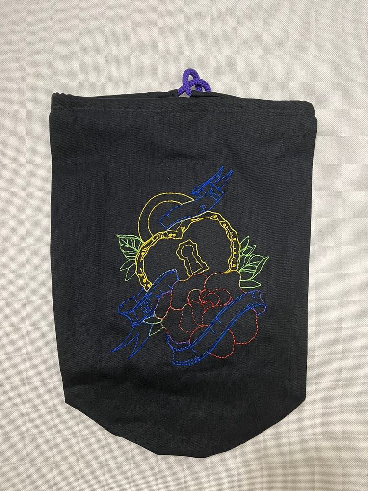 Рюкзак с вышивкой / ЗАМОК / Мешок / 40 см (cm) х 35 см (cm) / Custom bag with embroidery / Bag with lining #1