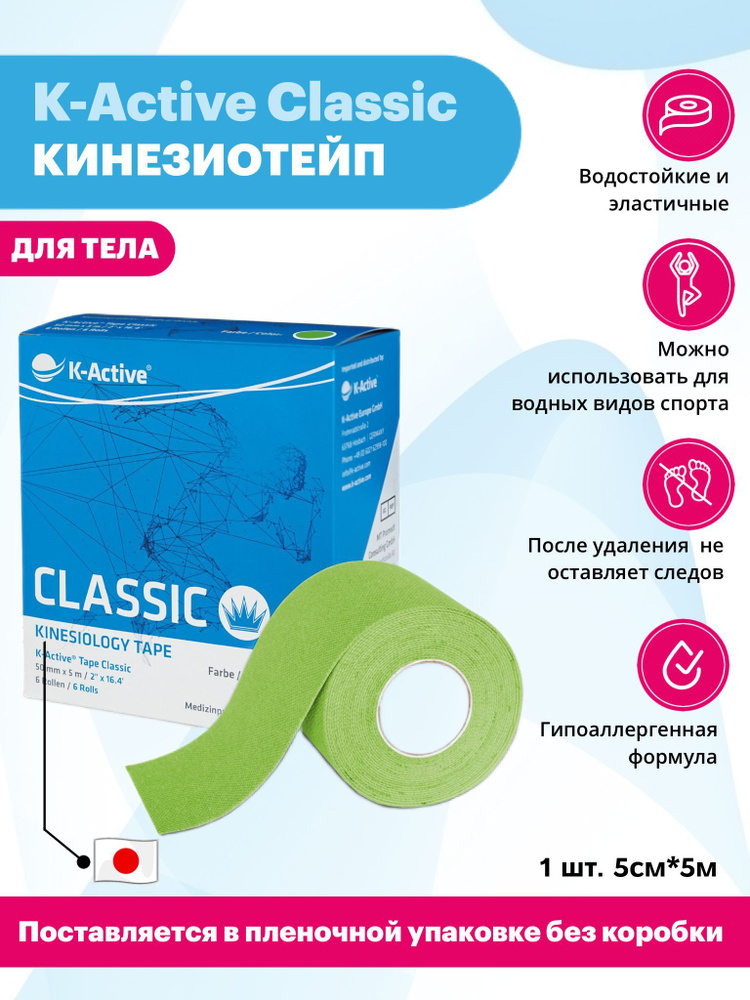 K-Active Кинезиотейп 5см Х 500 см #1