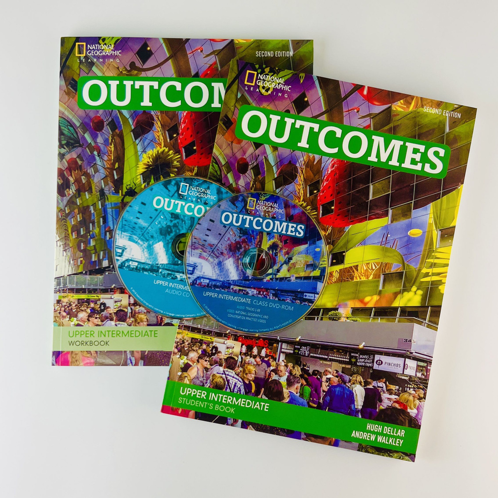 Outcomes upper-intermediate. ПОЛНЫЙ КОМПЛЕКТ: Student's book + Workbook + CD+ DVD диски | Dellar Hugh #1