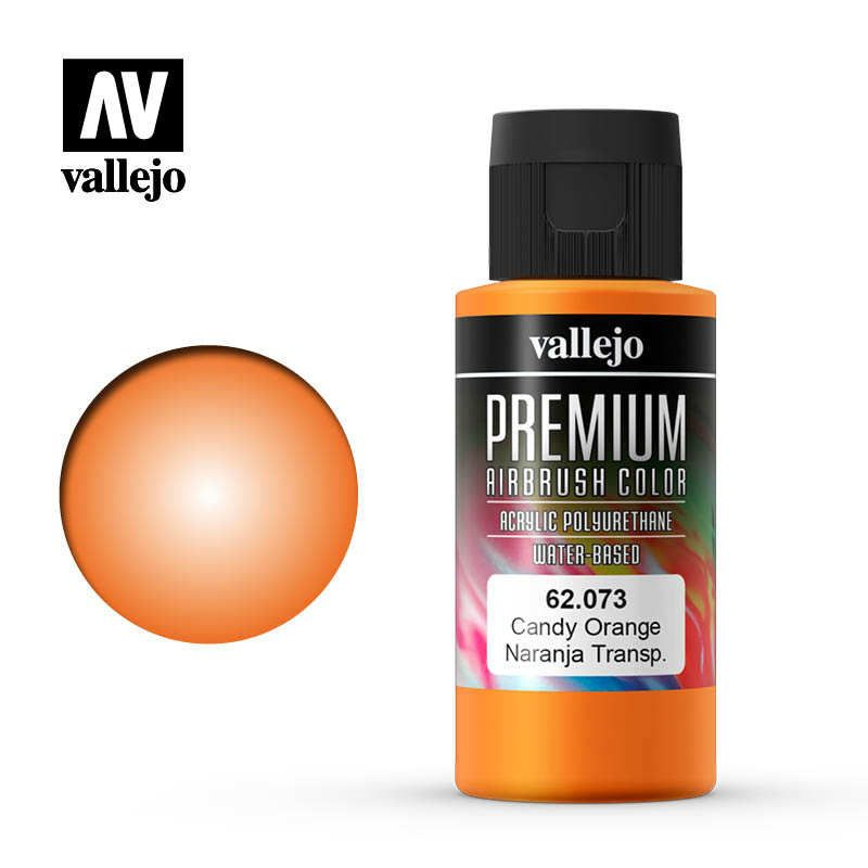 Краска Vallejo серии Premium Color - Candy Orange 62073 (60 мл) #1