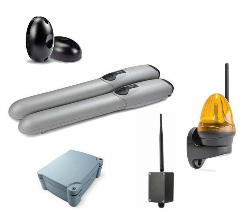 Автоматика для распашных ворот NICE WINGO4KLT-FKLKWR-BT, комплект: 2 ...