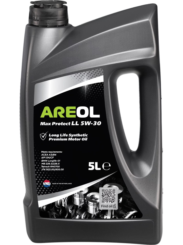 AREOL Max Protect LL 5W-30 Масло моторное, Синтетическое, 5 л #1