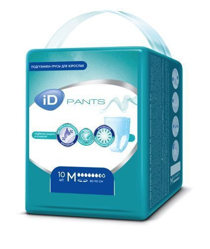 Подгузники-трусики для взрослых Id Pants размер M (80-110см), 10шт  #1