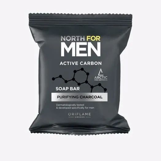 Мыло мужское North for Men Active Carbon Oriflame Орифлейм Актив Карбон 100г  #1