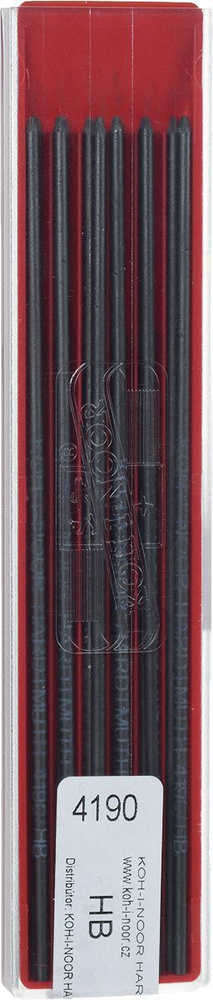 KOH-I-NOOR Грифель для карандаша, твердость: HB (Твердо-мягкий), 12 шт.  #1