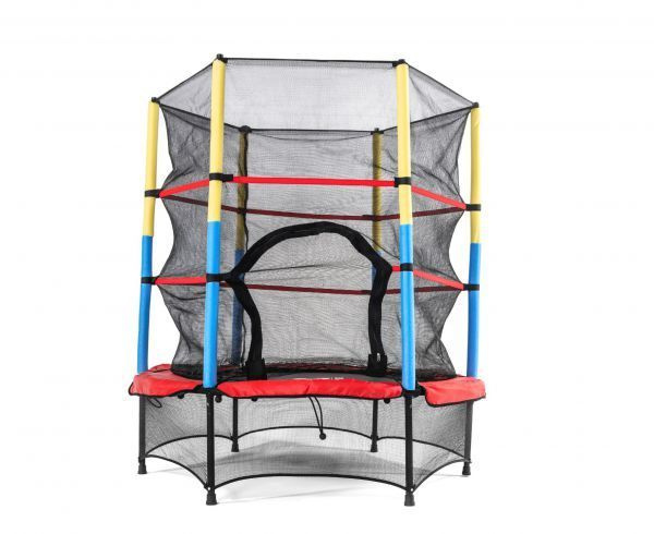 Батут DFC JUMP KIDS 55 дюймов-137 см, с сеткой, красный/желтый/синий 55INCH-JD-RYB  #1