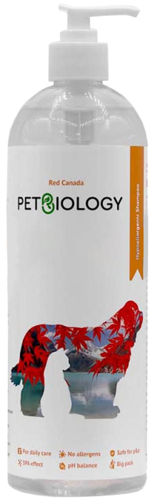 PETBIOLOGY Red Canada шампунь для собак и кошек, гипоаллергенный, ароматы Канады, 750 мл  #1