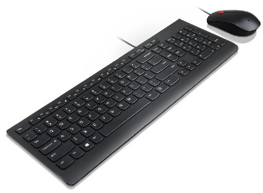 Lenovo Игровая клавиатура Клавиатура проводная Lenovo Essential Wired Combo (4X30L79912)  #1