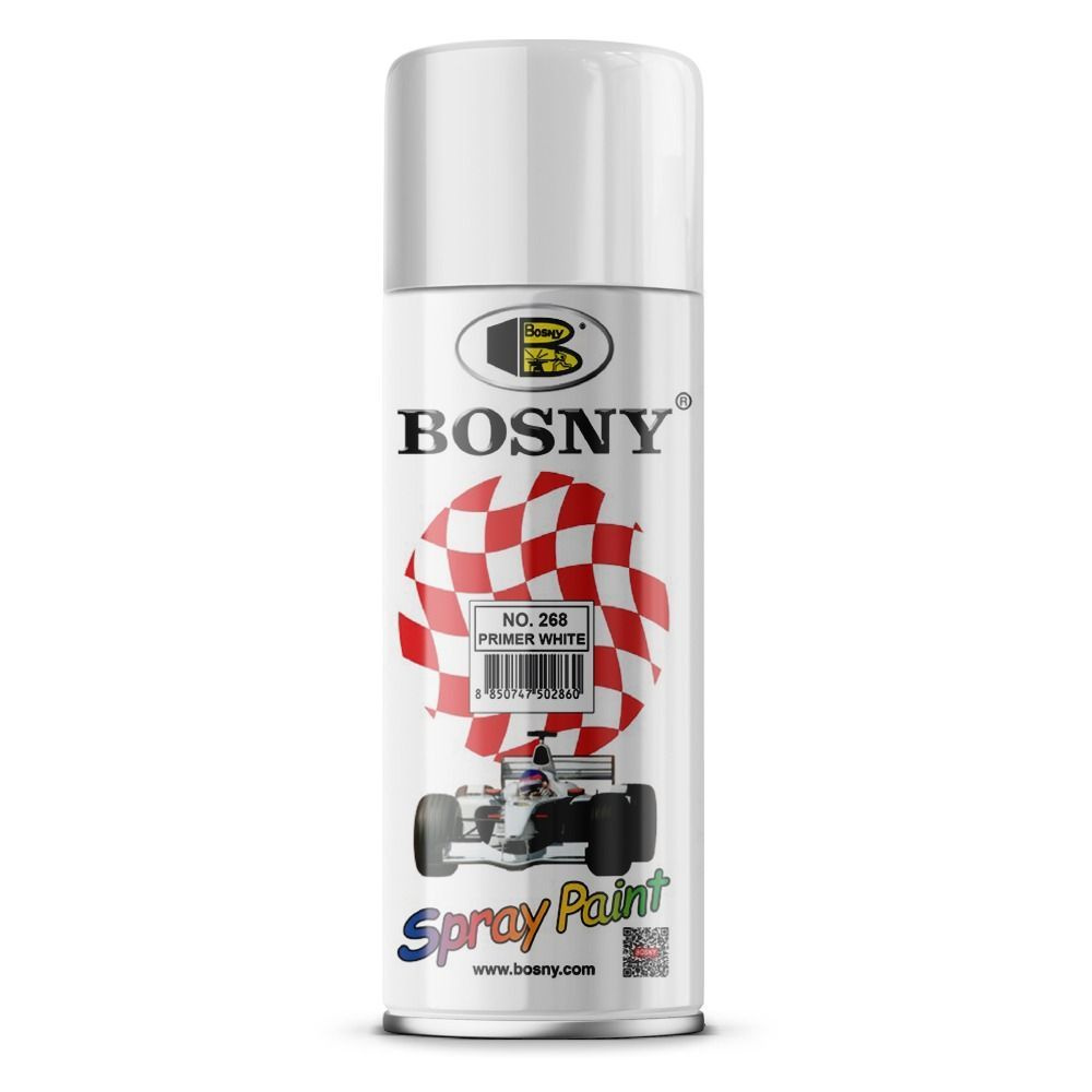 Bosny Краска автомобильная, цвет: белый, 520 мл, 1 шт. #1