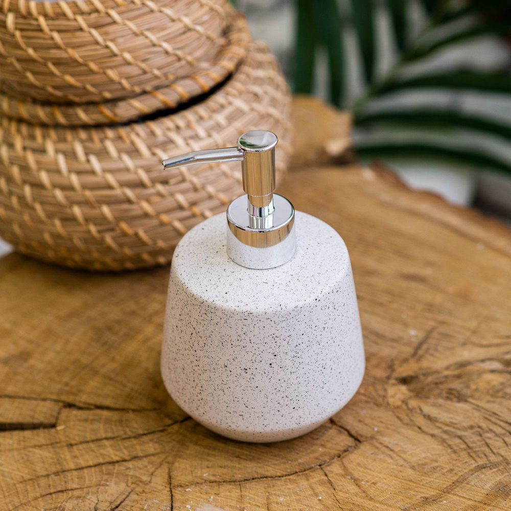 Диспенсер для жидкого мыла керамический ND Play "Sand" / Дозатор для моющего средства для ванной и кухни #1