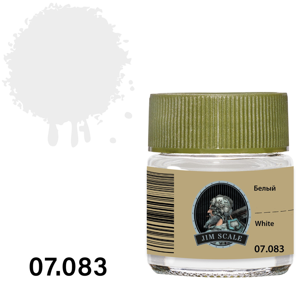 Jim Scale Краска лаковая на спиртовой основе, Белый, 10 мл #1