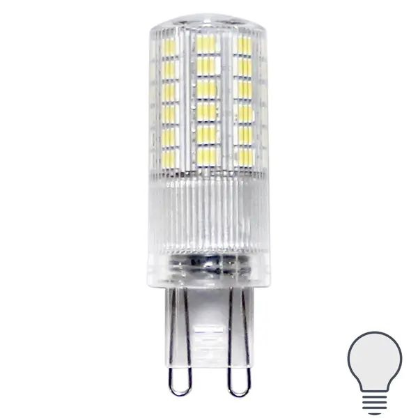 Лампа светодиодная G9 220-240 В 5 Вт капсула прозрачная 600 лм нейтральный белый свет  #1