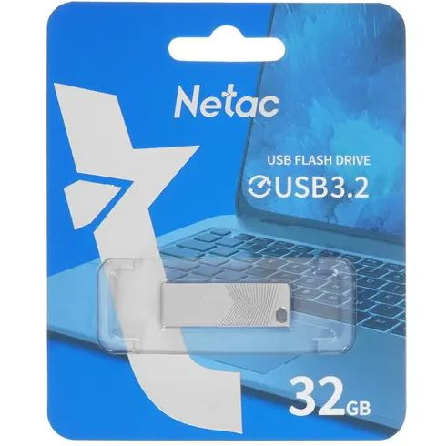 Память USB Flash 32 ГБ Netac UM1 (NT03UM1N-032G-32PN) - USB 3.2 Gen1, до 150 Мбайт/сек, монолит, металл #1