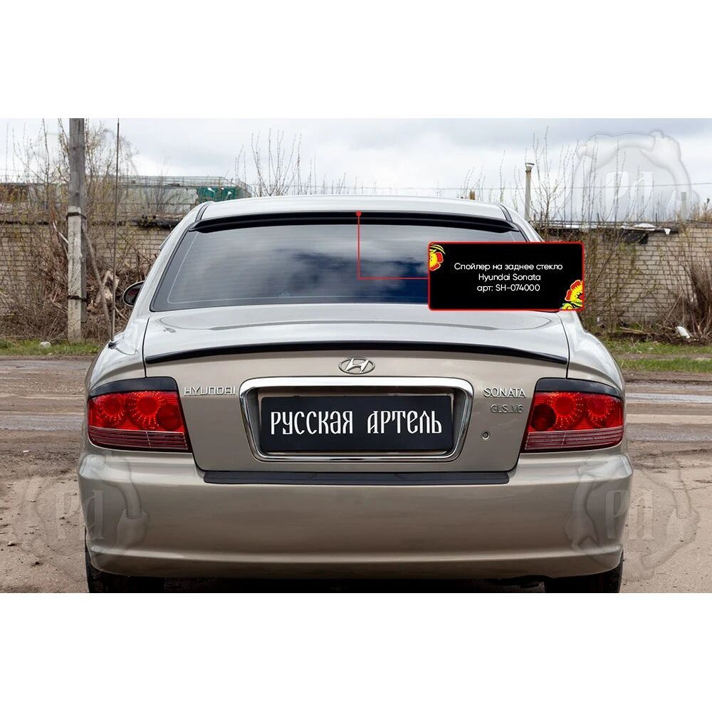 Спойлер на заднее стекло Hyundai Sonata IV (EF) 2001-2012 (рестайлинг)  #1