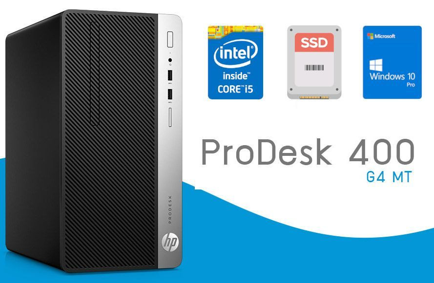 HPE Системный блок ProDesk 400 G4 (Intel Core i5-7500, RAM 8 ГБ, SSD 240 ГБ, Intel HD Graphics 630, Windows #1