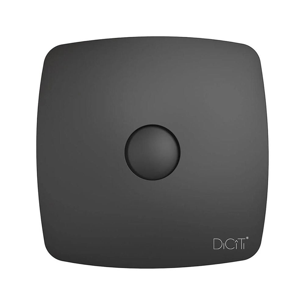 Вентилятор осевой вытяжной DiCiTi Rio 4C Matt black, с обратным клапаном, D 100, 14 Вт  #1