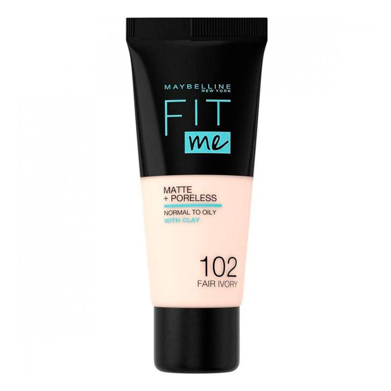 Матирующий тональный крем Maybelline Fit Me! для сужения пор тон 102 Fair Ivory  #1