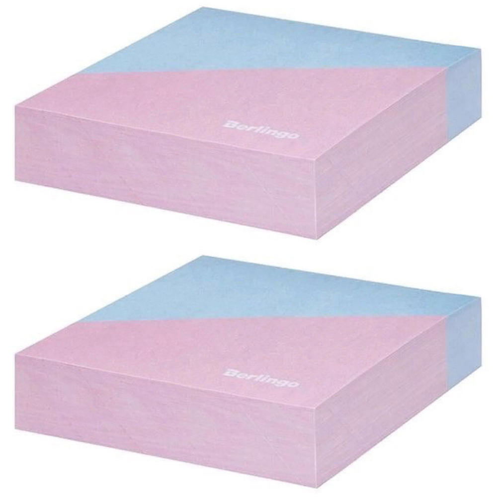 Блок для записей Berlingo Haze декоративный на склейке розовый 8,5х8,5х2 см, 2 уп по 200 л  #1