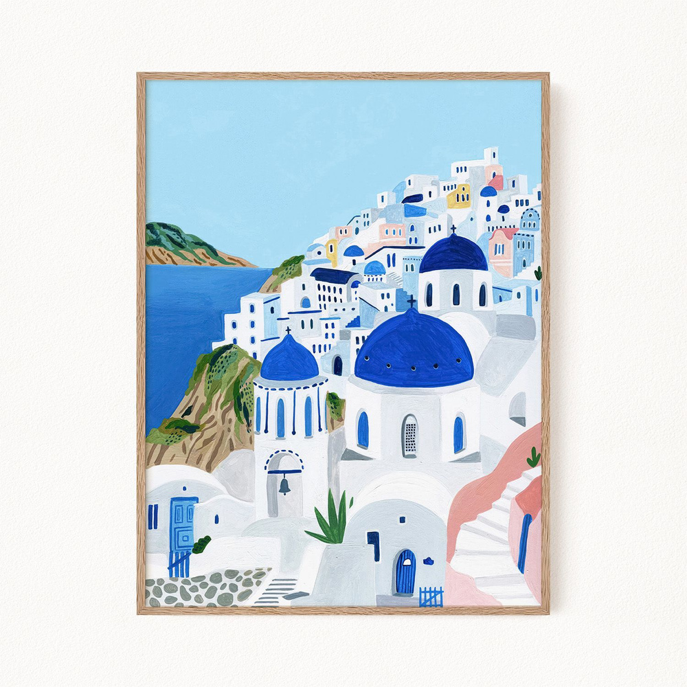 Постер для интерьера "Santorini", 30х40 см #1