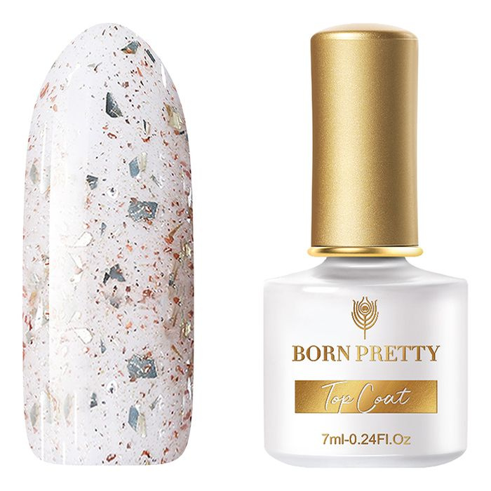 Born Pretty, Топ для гель-лака Glitter Top Coat №03 #1