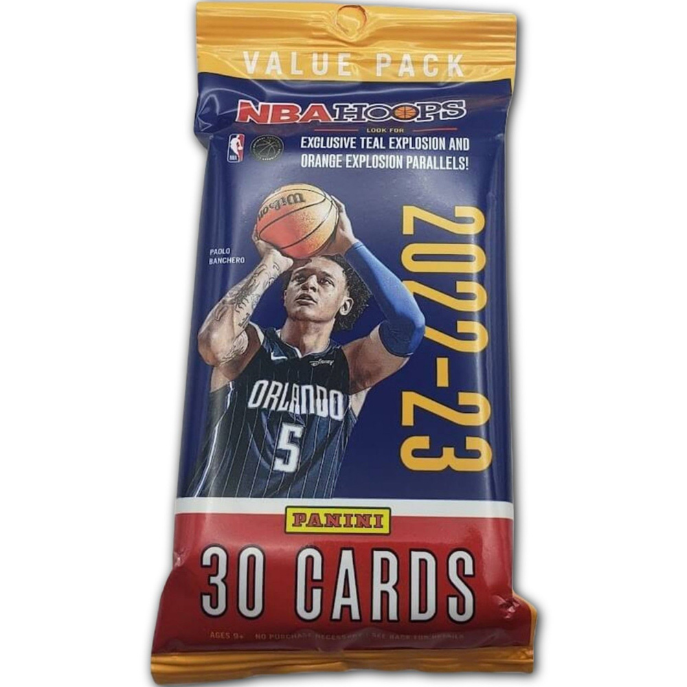 Panini / 1 пакетик баскетбольных карточек НБА Panini NBA Hoops 2022-23 Jumbo Pack / 30 коллекционных #1