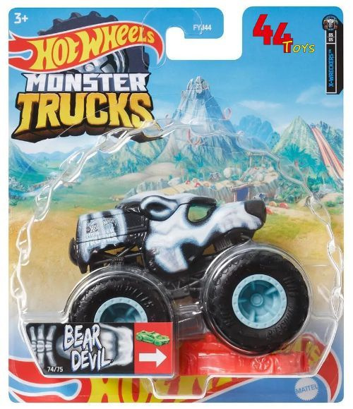 Машинка Hot Wheels Monster Trucks Монстр-трак Bear Devil HCP66 / Хот Вилс #1