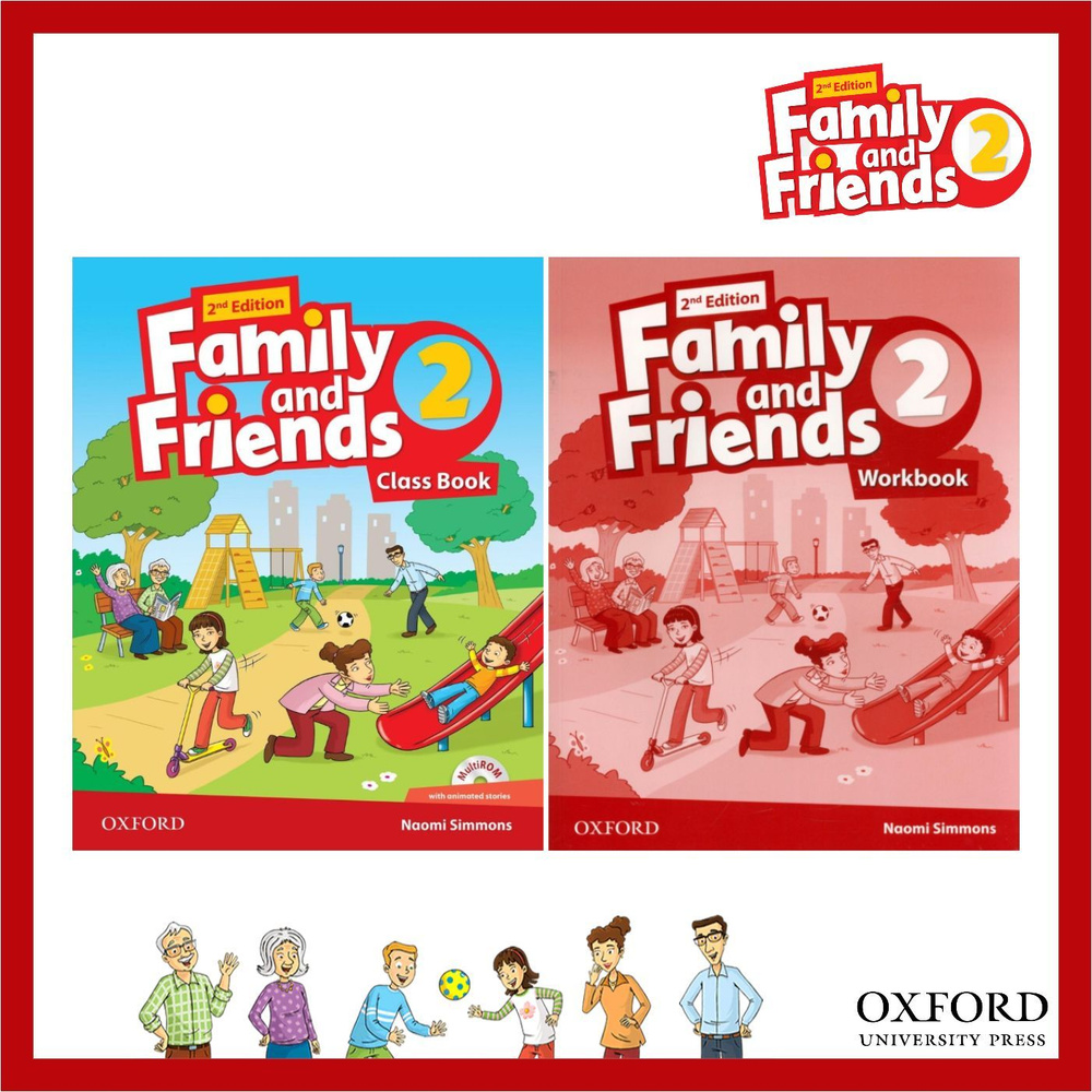 Family and Friends 2 Class Book with Multi ROM + Workbook with CD 2nd ...