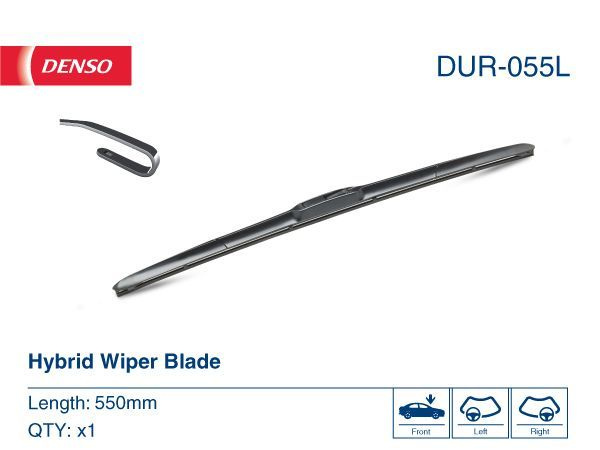 DENSO Щетка стеклоочистителя гибридная, арт. DUR-055L, 55 см #1