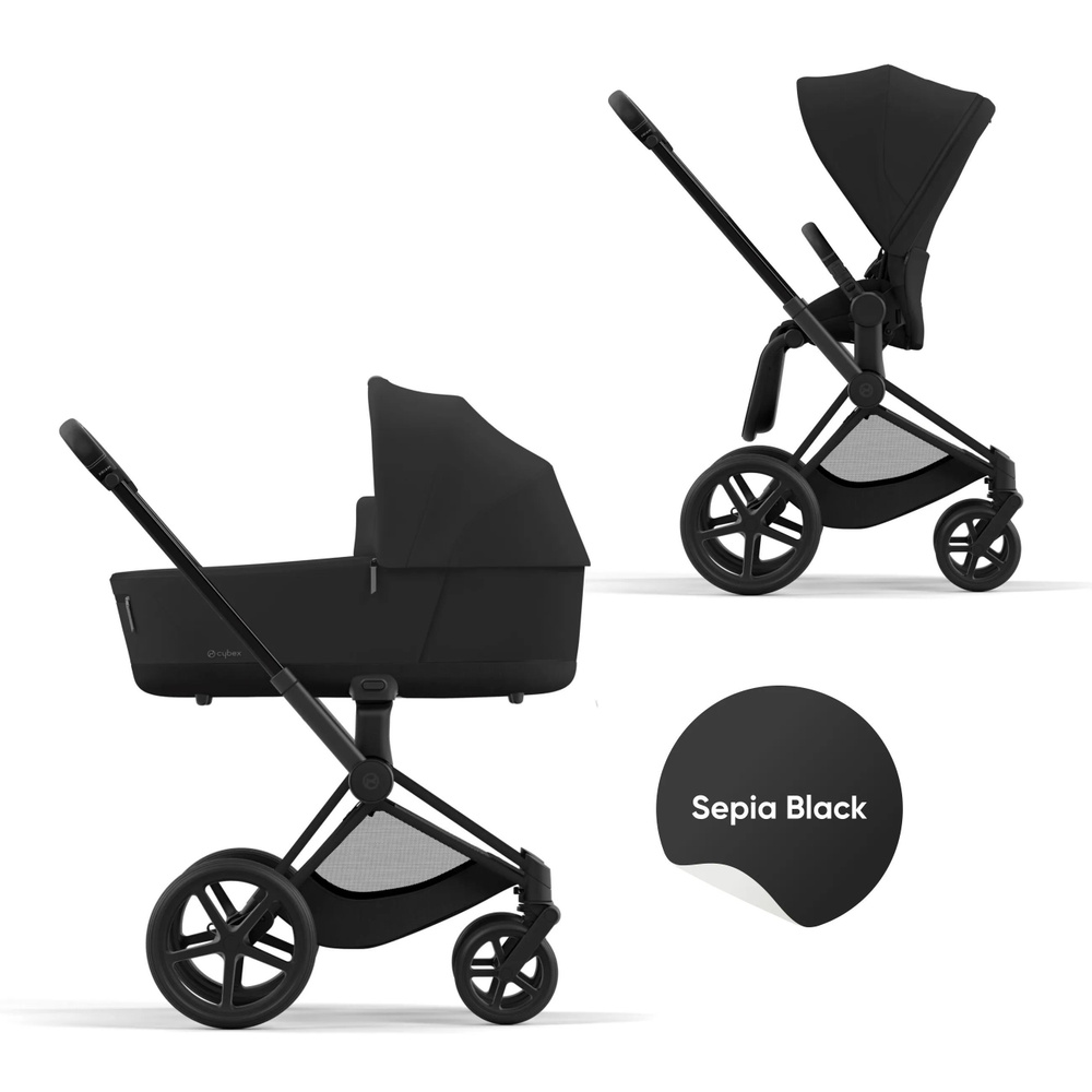 Cybex Priam IV Коляска 2 в 1, шасси Matt Black/Sepia Black #1