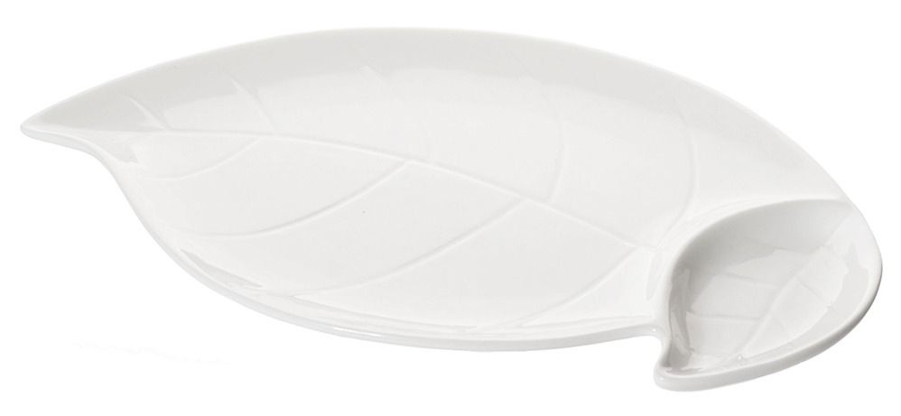 Блюдо сервировочное Nouvelle Home / Нувель Хоум Маршмеллоу фарфор белый 27x16.5см/ столовая посуда  #1