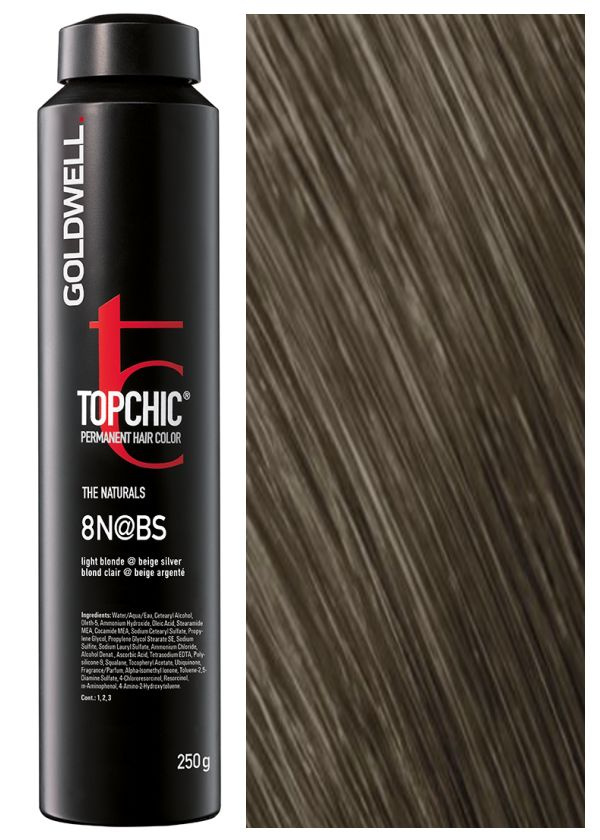 Goldwell Topchic 8N@BS светлый блонд с бежево-серебристым сиянием, 250 мл  #1