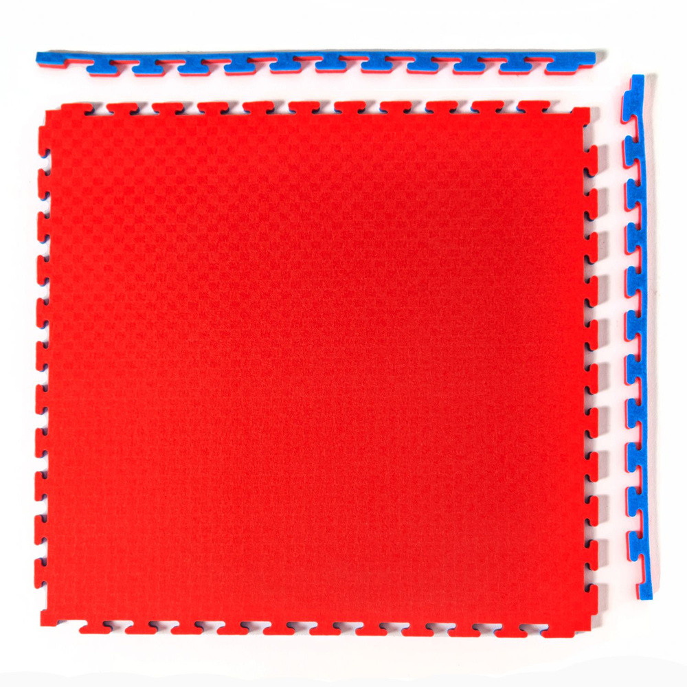 Будо-мат, 100 x 100 см, 40 мм, цвет сине-красный #1