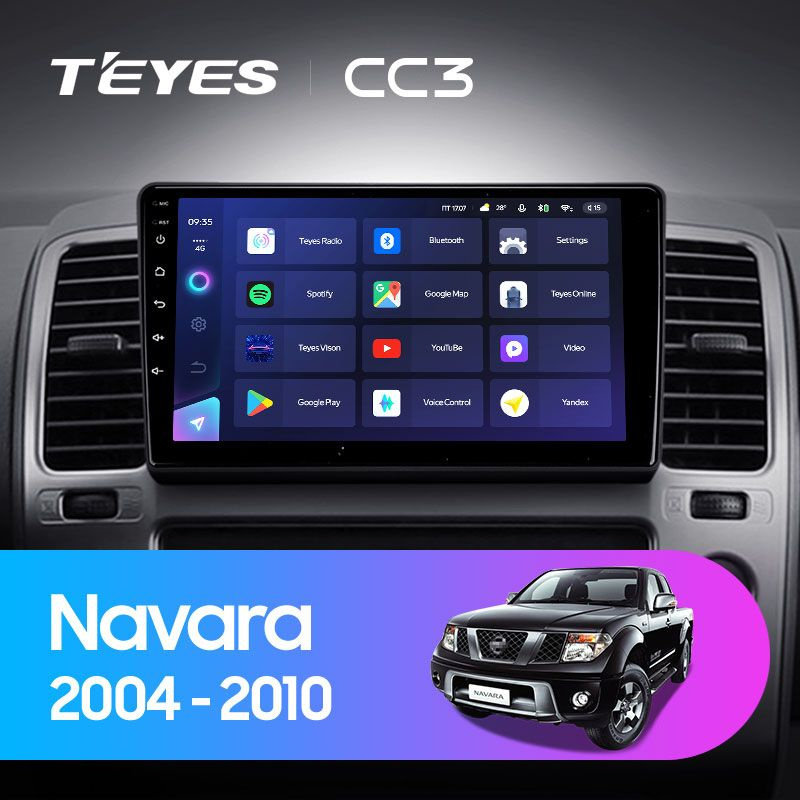 Магнитола для авто, TEYES Магнитола CC3 6 Gb 9.0" для Nissan Navara 3 D40 2004-2010 Вариант комплектации #1