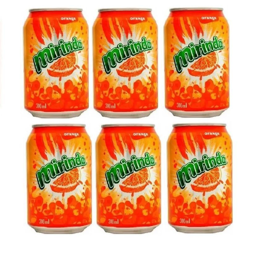 Набор газированных напитков Mirinda, (Афганистан), ( 6 банок по 0.3 л)  #1