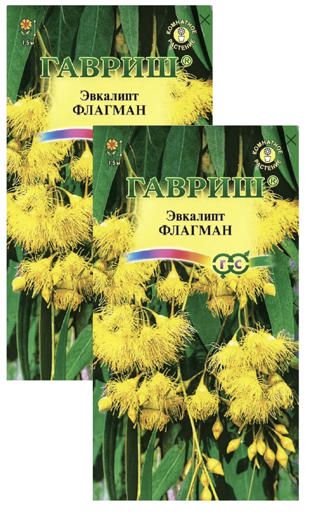 Эвкалипт ФЛАГМАН, 2 пакета, семена 0,05г, Гавриш, лечебный цитрусовый аромат  #1