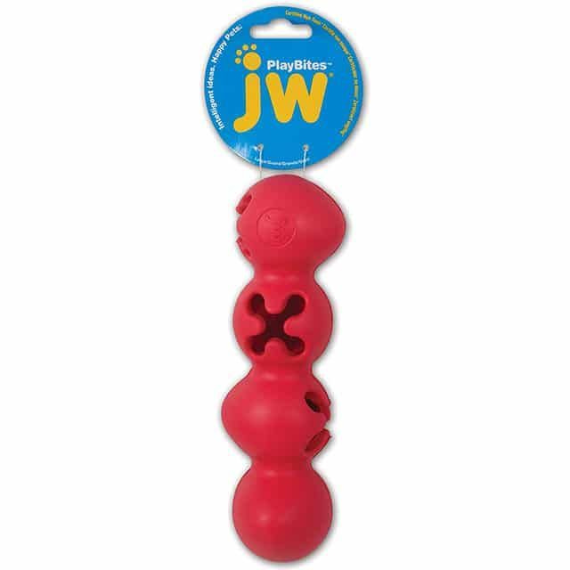 Игрушка для собак гусеница дозатор лакомства JW Playbites Caterpillar Dog Toy, Medium  #1