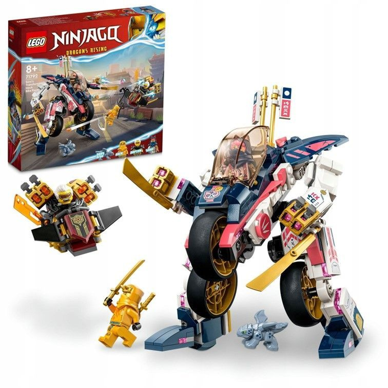 71792 Конструктор LEGO Ninjago Bike transformer Sora Байк-трансформер Соры 384 детали  #1