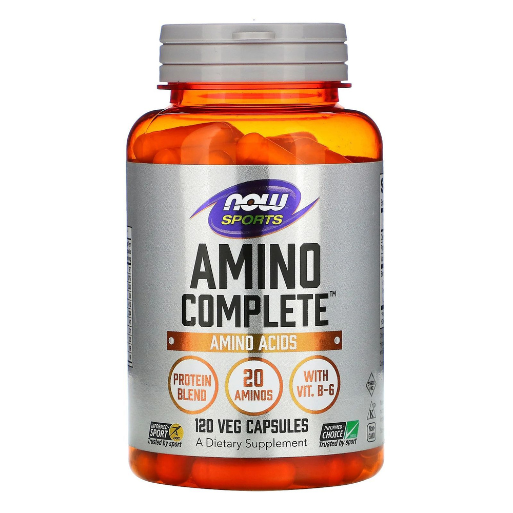 Аминокислоты NOW Foods Amino Complete (капсулы массой 965 мг) 120 вегетарианских капсул  #1