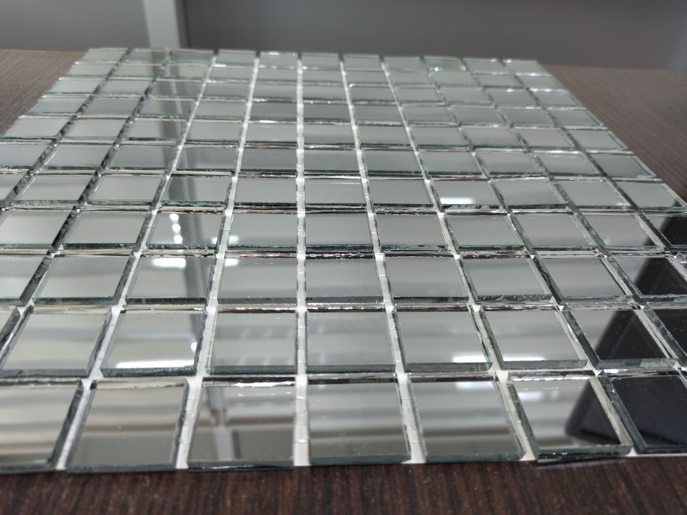 Плитка мозаика зеркальная Glass 30 см x 30 см, размер чипа: 25x25 мм  #1