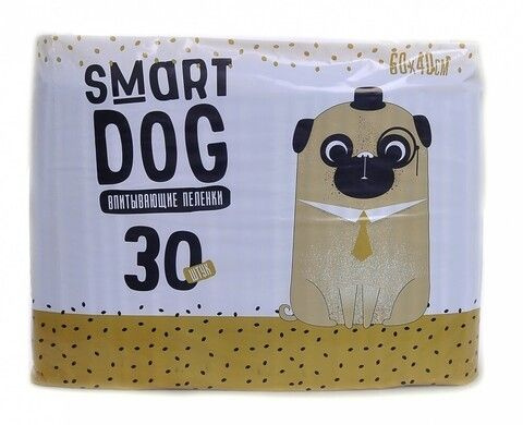 Smart Dog - Впитывающие пеленки для собак 60х40, 30 шт #1