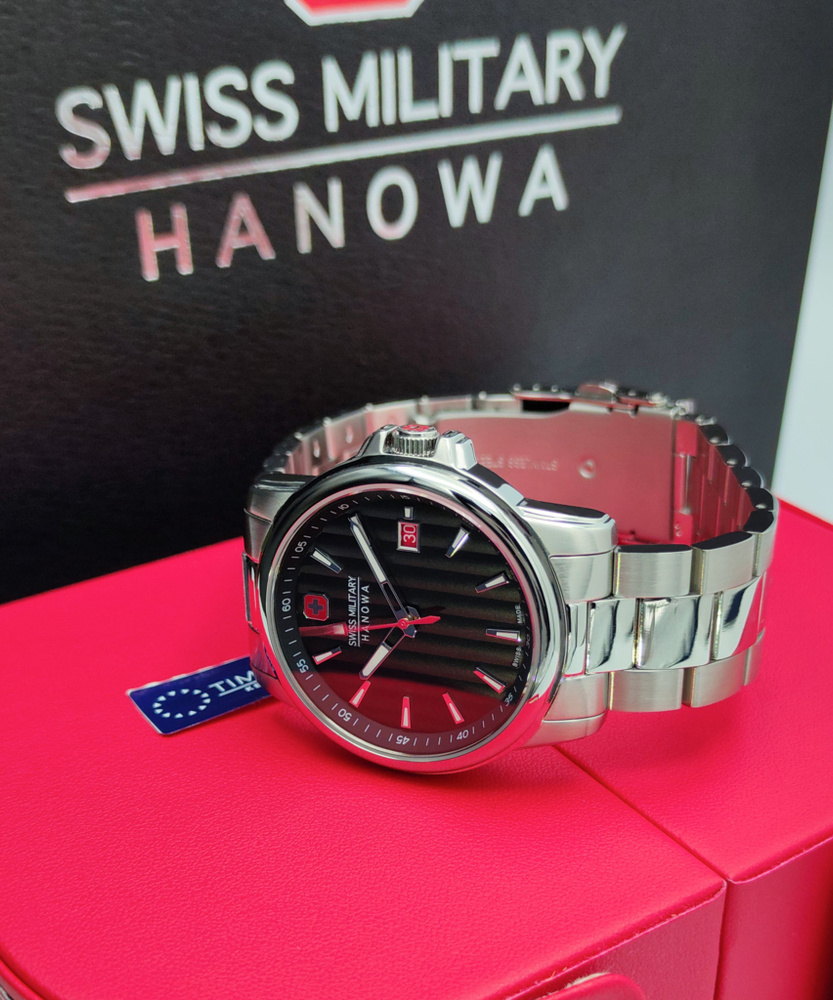 Часы наручные мужские Swiss Military Hanowa Afterburn SMWGH2101005. Кварцевый тахиметр. Часы для мужчин #1