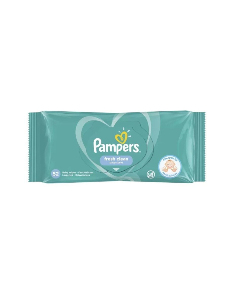 Pampers Влажные салфетки детские Fresh Clean, 52 шт #1