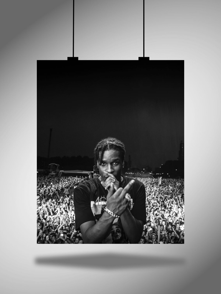 Постер плакат интерьерный на стену ASAP Rocky А3 #1