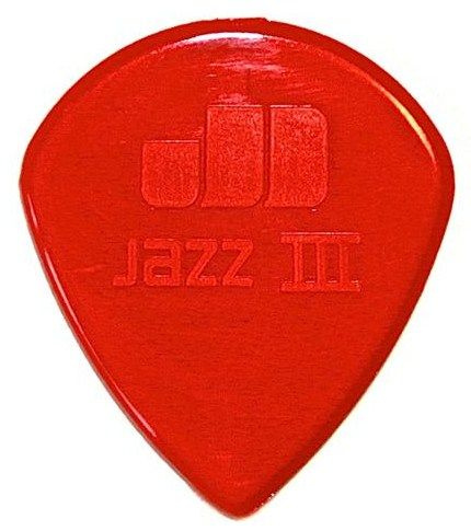 Медиатор dunlop 47r3n jazz iii, красный, 1.38 мм, 1 шт. #1