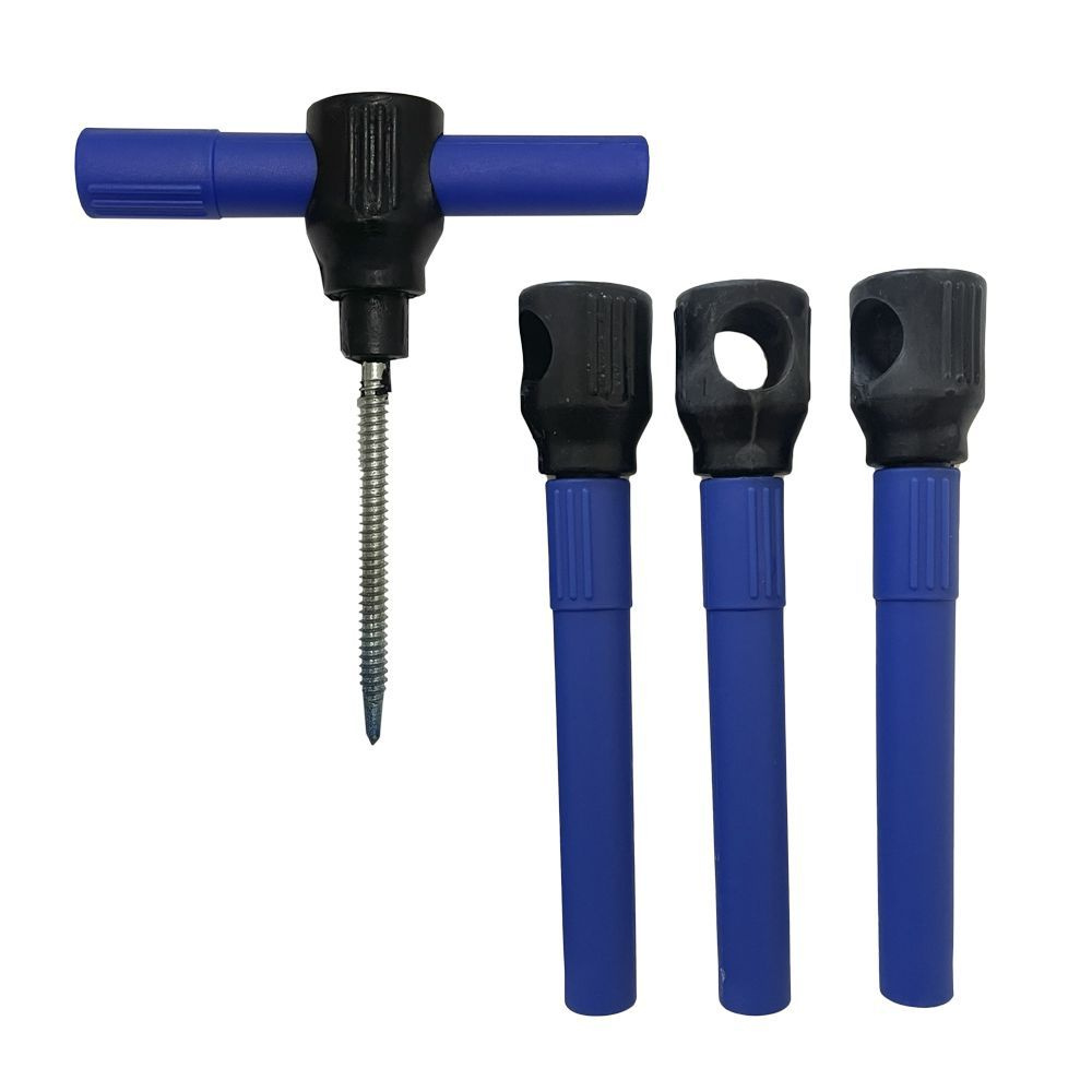 Ввертыши для крепления палатки ко льду, 4 штуки с буром - купить с ...