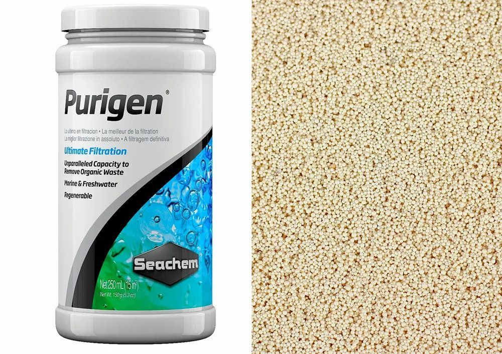 Seachem Purigen- 250мл на 1000л - наполнитель для удаления из воды аммиака, нитритов и нитратов и делает #1