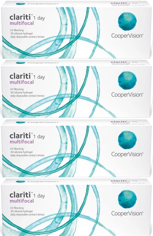 Clariti 1 Day Multifocal 0.00 / HIGH (ADD от +2.50 до +3.00) / 14.1 / 8.6, 120 штук (4 пачки по 30 линз), #1