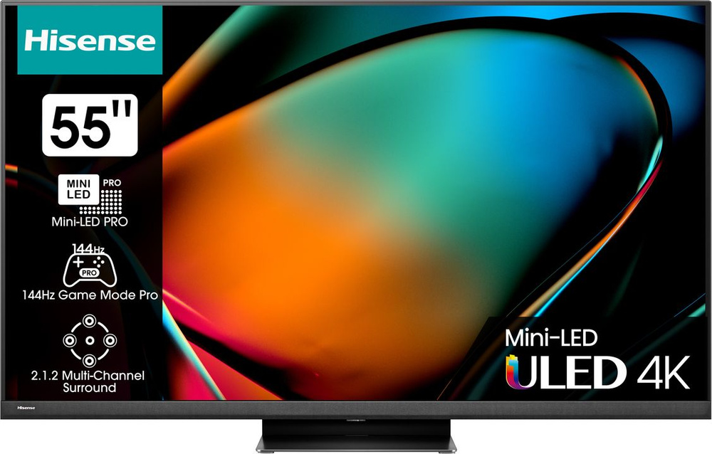 Hisense Телевизор 55U8KQ 55" Ultra HD, черный #1